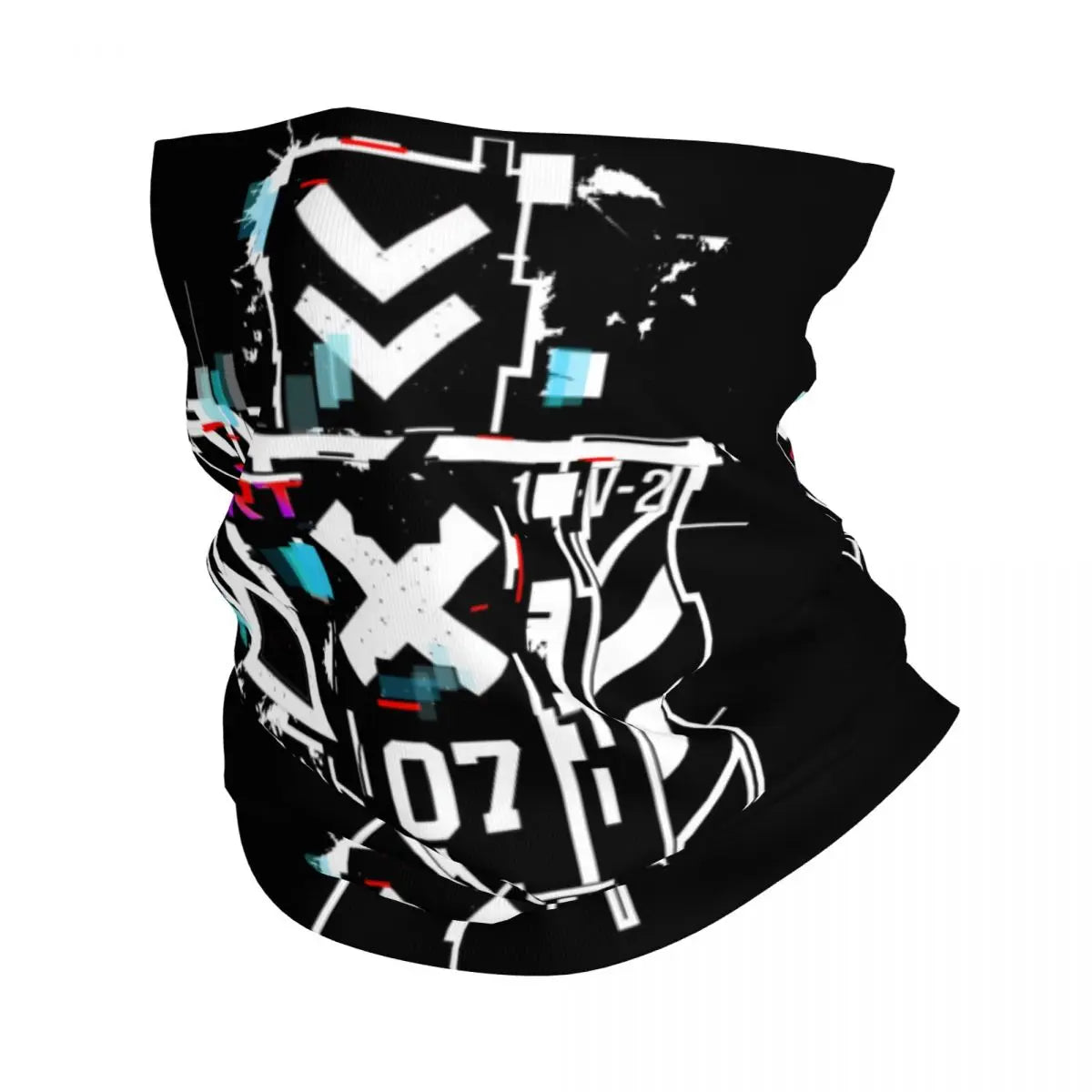 Custom Japanese Tokyo Techwear Bandana Neck Gaiter for Hiking Running Wrap Scarf Future Tech Street Wear Style Balaclava Warmer
