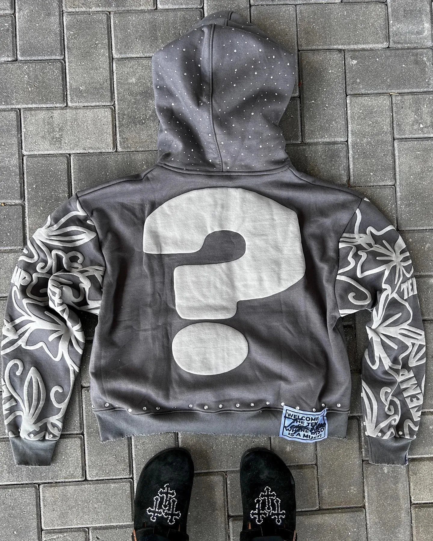 Y2K Zip Hoodie American Hip Hop Trend Fashion Alphabet N Vintage Hooded Long Sleeve Sports Hood Men Women Street Wear 240920