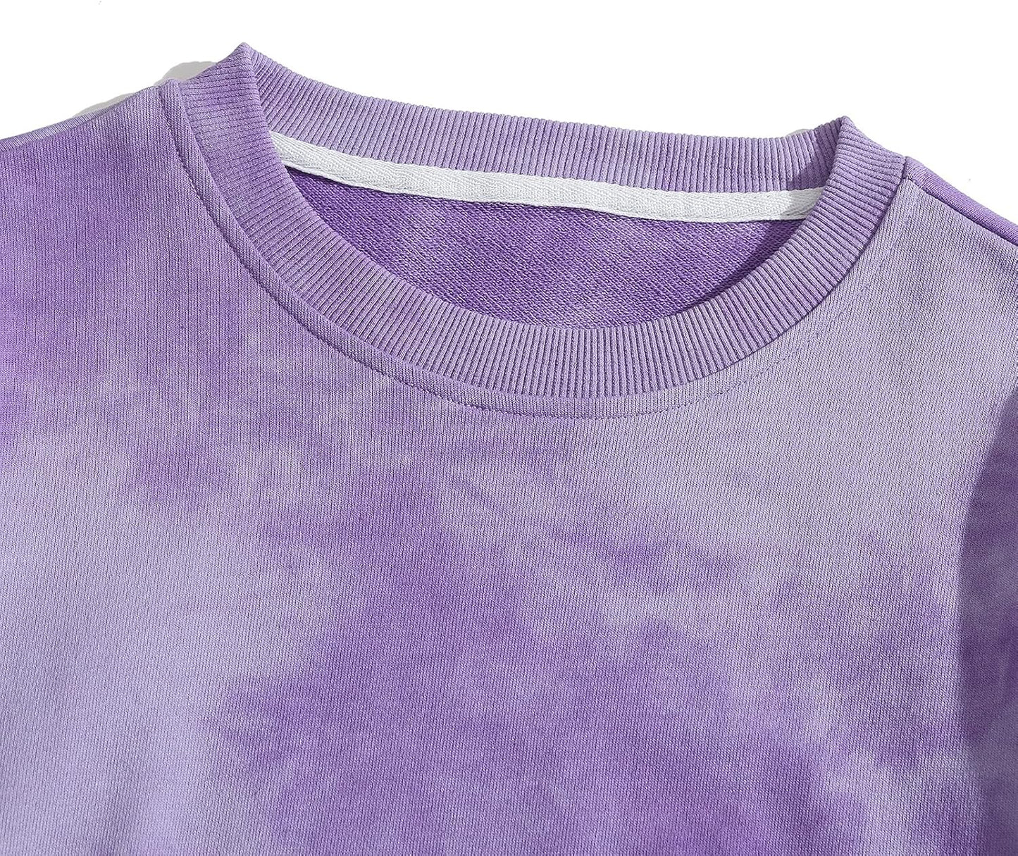 Womens Tie Dye Loose Pullover Sweatshirt Fashion Tops Long Sleeve Oversized Jumper L