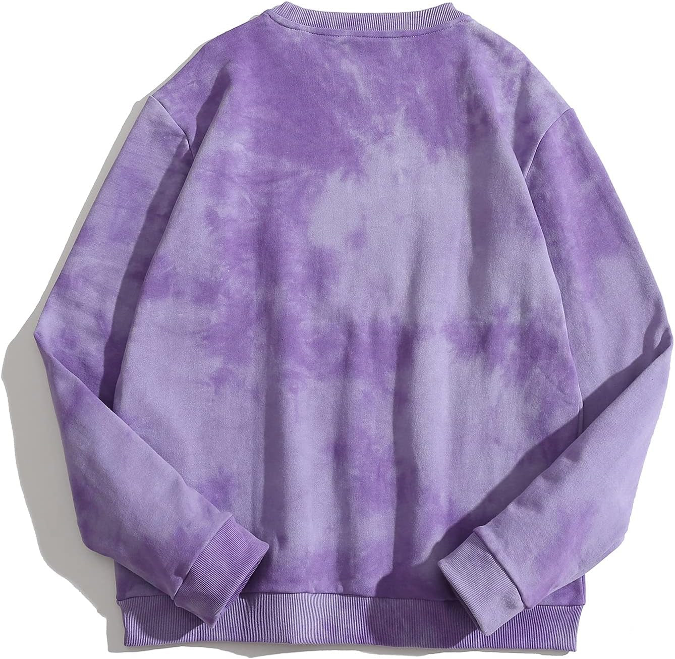 Womens Tie Dye Loose Pullover Sweatshirt Fashion Tops Long Sleeve Oversized Jumper L