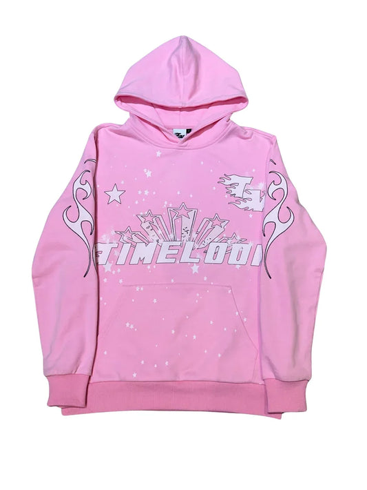 New Harajuku Gothic Pullover Hoodie Y2K Hoodies Men Hip-Hop Graphic Print Oversized Women Sweatshirt Street Wear Top Clothing