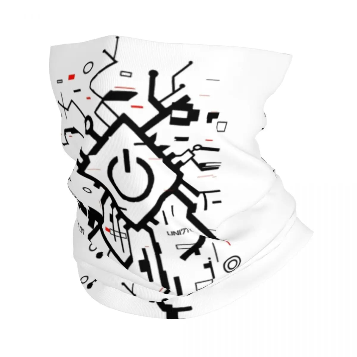 Custom Japanese Tokyo Techwear Bandana Neck Gaiter for Hiking Running Wrap Scarf Future Tech Street Wear Style Balaclava Warmer