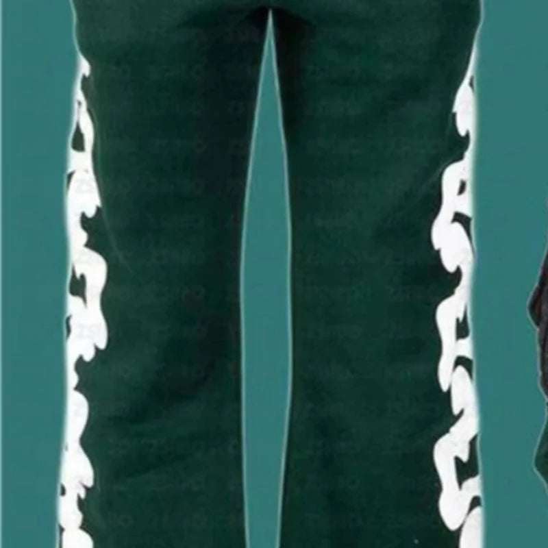 Y2K Workwear Pants Harajuku Fashion Casual Loose Pants Rock Straight Leg Wide Leg Pants Hip-Hop Street Wear Jogging Pants Women