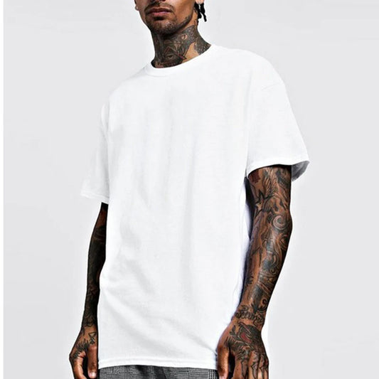 Blank White Unisex T-Shirt Street Wear Style 100% Cotton Ready to Wear Soft Fashion T-Shirt Black Friday Sale Back to School Cyber Monday