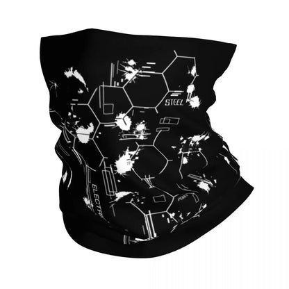 Custom Japanese Tokyo Techwear Bandana Neck Gaiter for Hiking Running Wrap Scarf Future Tech Street Wear Style Balaclava Warmer