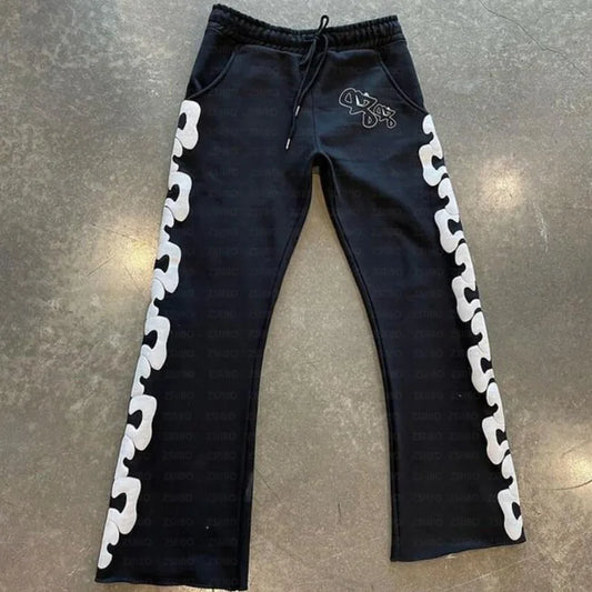 Y2K Workwear Pants Harajuku Fashion Casual Loose Pants Rock Straight Leg Wide Leg Pants Hip-Hop Street Wear Jogging Pants Women