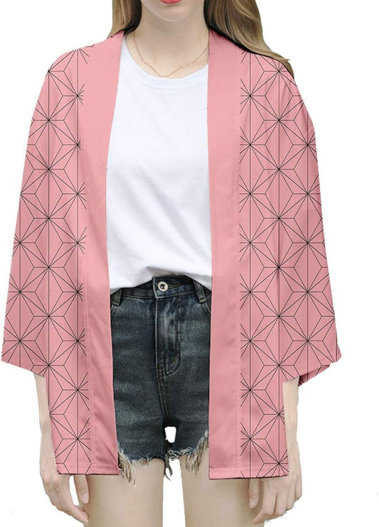 Demon Anime Cosplay Long Cardigan Jacket Open Front Coat