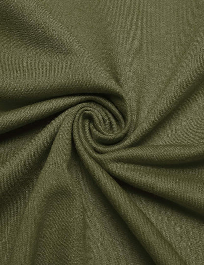 Men'S Slim Fit Hoodie Lightweight Hooded Sweatshirt Casual Hip Hop Long Length Cloak Hooded Cape Pullover Army Green
