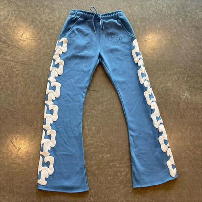 Y2K Workwear Pants Harajuku Fashion Casual Loose Pants Rock Straight Leg Wide Leg Pants Hip-Hop Street Wear Jogging Pants Women