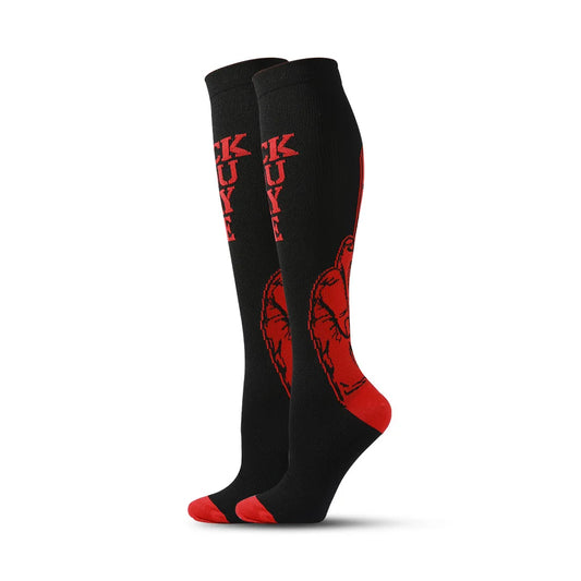 Flame Compression Socks Leg Pressure Marathon Stockings Run Compress Street Wear Style Cool Men Women Flight Nylon Fire HUAYA