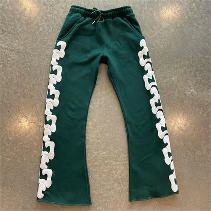 Y2K Workwear Pants Harajuku Fashion Casual Loose Pants Rock Straight Leg Wide Leg Pants Hip-Hop Street Wear Jogging Pants Women