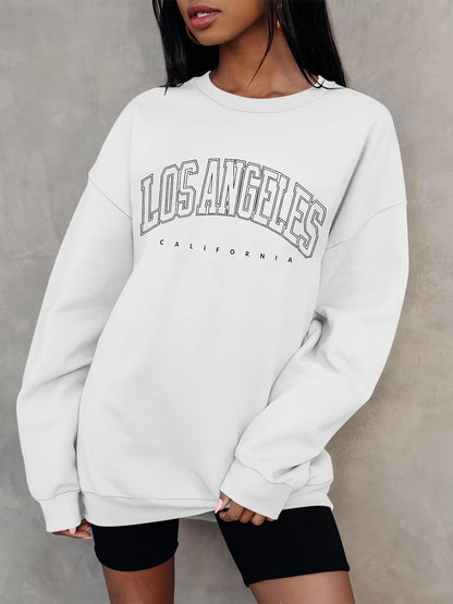 Women’S Casual Letter Graphic Print Long Sleeve Oversized Sweatshirt Tunic Tops Creweck Loose Tee T Shirts
