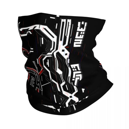 Custom Japanese Tokyo Techwear Bandana Neck Gaiter for Hiking Running Wrap Scarf Future Tech Street Wear Style Balaclava Warmer
