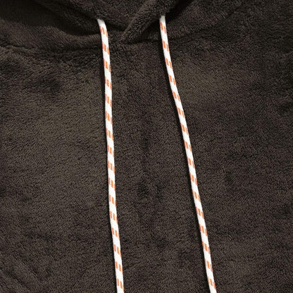Men'S Solid Fluffy Sherpa Hoodie Oversized Hooded Pullover Winter Fuzzy Sweatshirt Outwear with Kangaroo Pocket