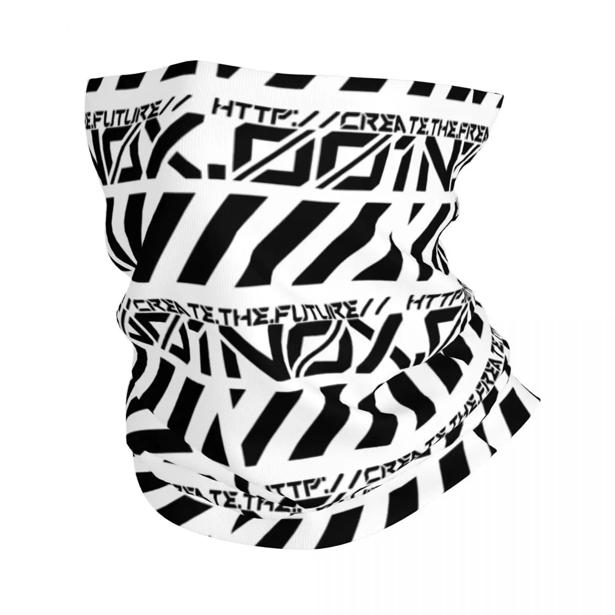 Custom Japanese Tokyo Techwear Bandana Neck Gaiter for Hiking Running Wrap Scarf Future Tech Street Wear Style Balaclava Warmer