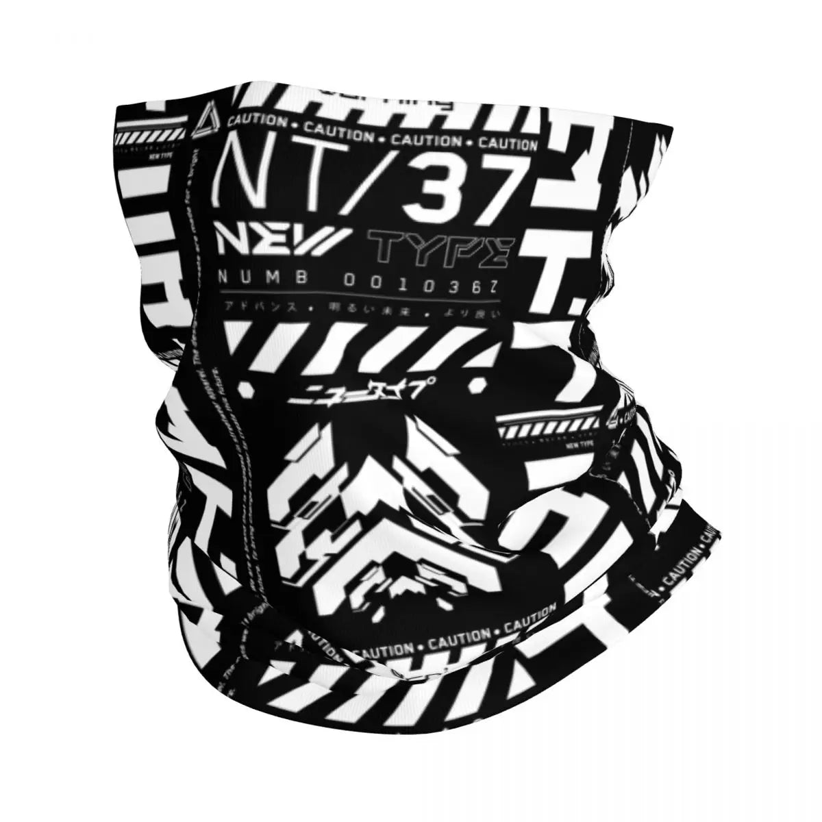 Custom Japanese Tokyo Techwear Bandana Neck Gaiter for Hiking Running Wrap Scarf Future Tech Street Wear Style Balaclava Warmer